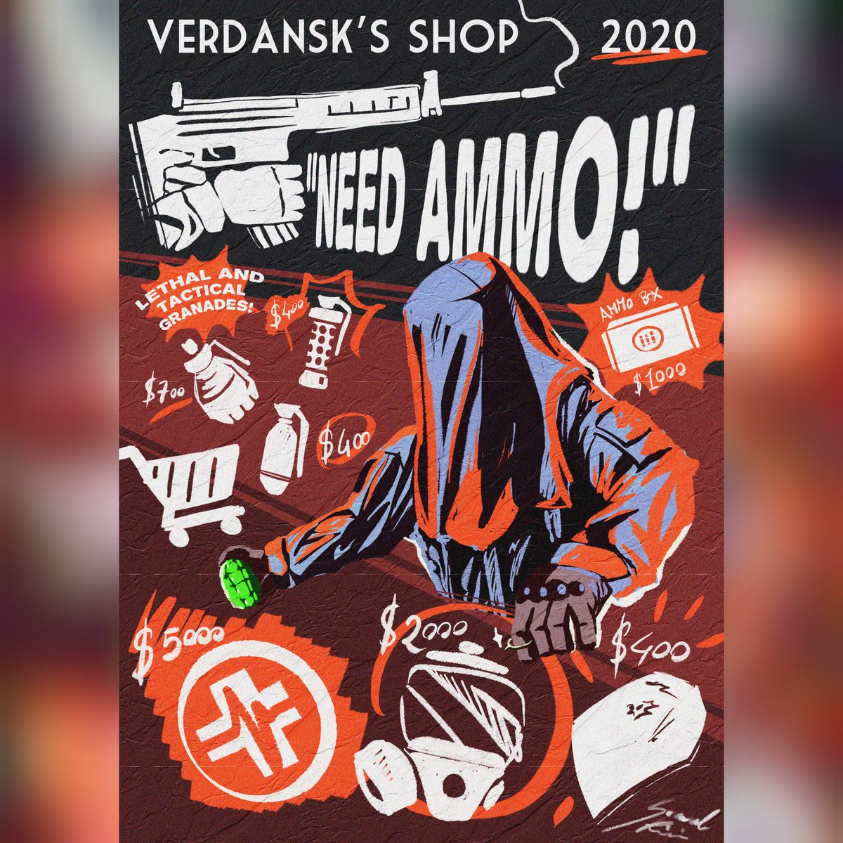 RicciSamuele01's tweet photo. #verdansk #warzone #callofduty #magazine #digitalillustration #digitalart #illustration #mypaint #huiontablet #huion #digitaldrawing #commercial #depliant #mw #modernwarfare #krueger @CallofDuty https://t.co/TLLSg8Lq18