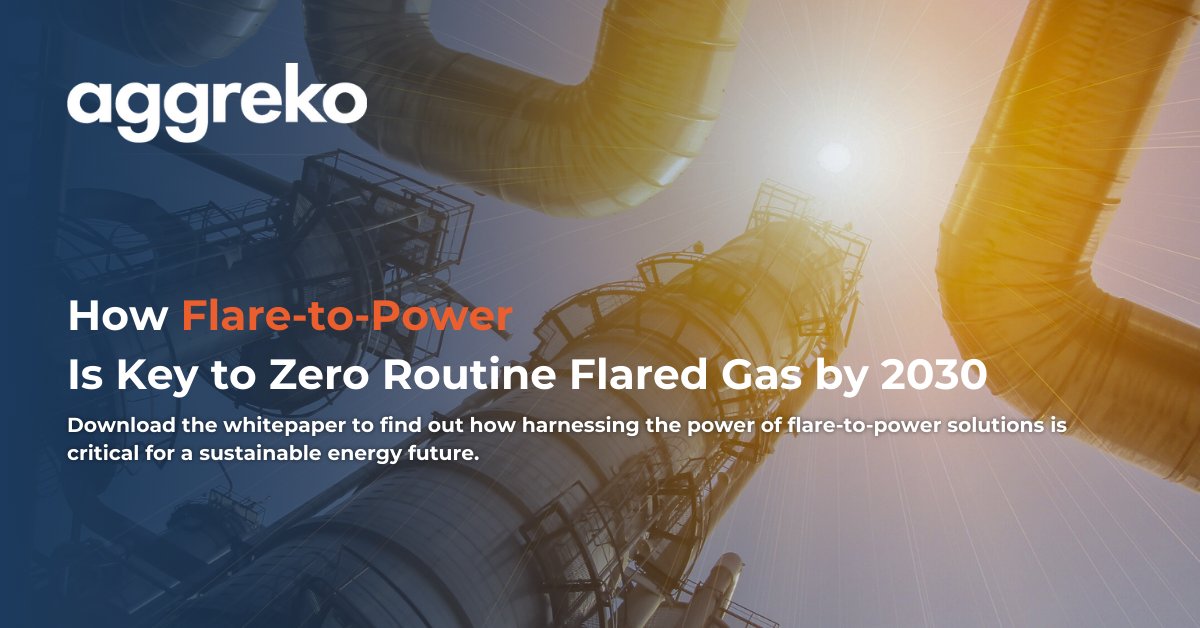 The Promise of Flare-to-Power Solutions. Join us in exploring how flare-to-power solutions address the energy trilemma by promoting environmental sustainability, energy equity, & economic efficiency. Read our whitepaper: bit.ly/3tAqeRn #FlareToPower #AggrekoPower #AMEA