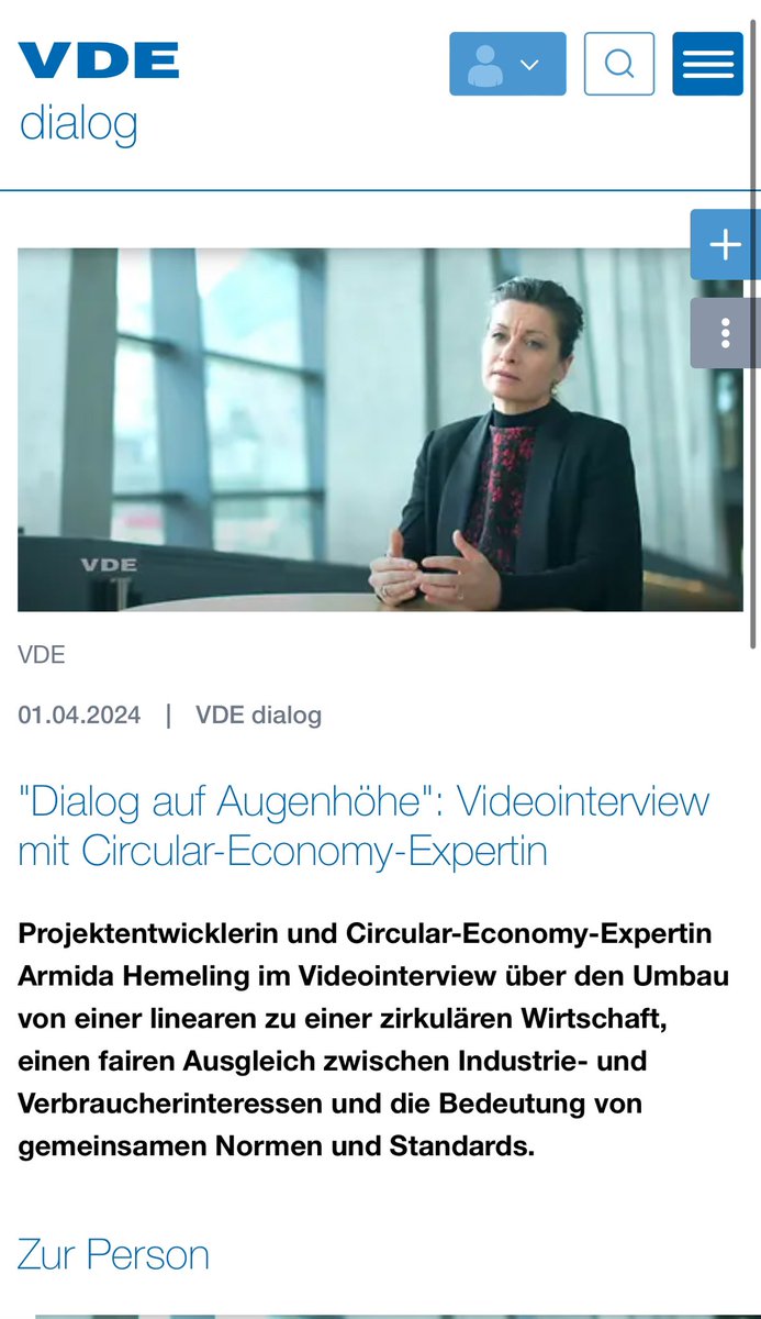 Der VDE Dialog zur Kreislaufwirtschaft und mein Beitrag zu den Rollen und Verantwortung der Industrie und Regierung

Link:
dialog.vde.com/de/vde-dialog-…