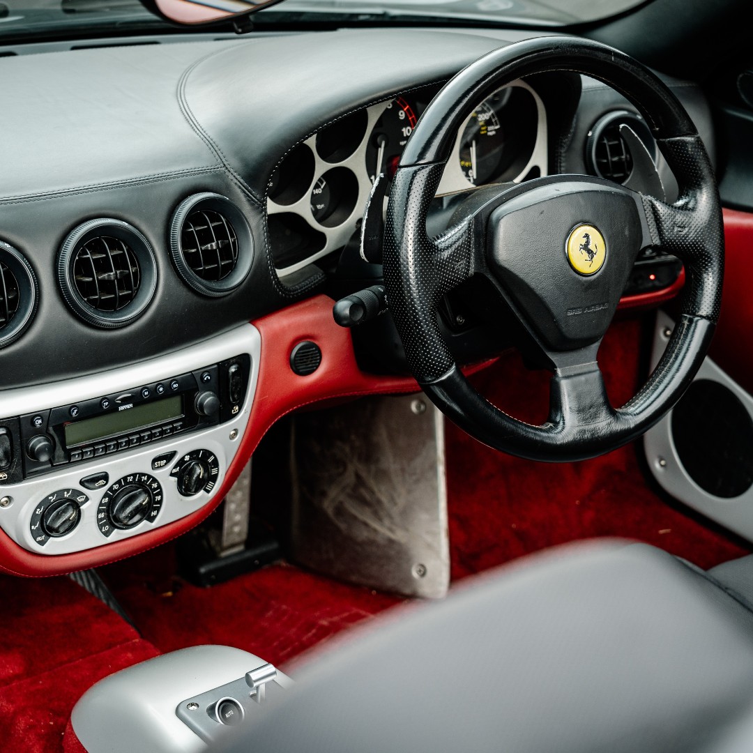 This F1 road car is already consigned! 🏎️ As 1 of only 513 UK right-hand drive Ferrari 360 Spiders, this is a well-maintained example with modest mileage. Parting ways with your beloved motorcar? Sign up for your free valuation👉 handh.co.uk/consign/ #HandHClassic #Ferrari