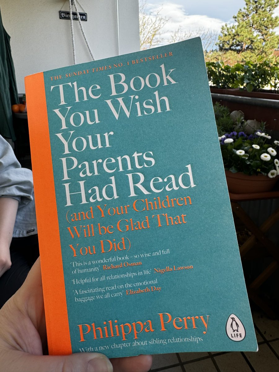When your daughter comes around with this book, you know the discussions are going to be deep - she’s making notes and then I’ll read it next. @Philippa_Perry