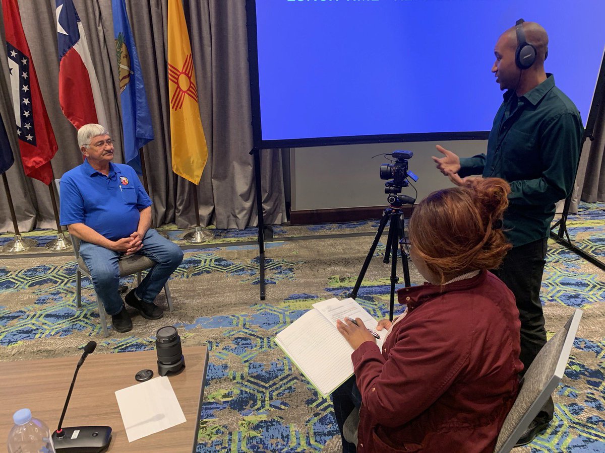 🎬#BTS We are getting a deeper look into what partnerships mean to our partners! Here we are interviewing Tim Zientek @c_p_n to tell us more about Inter-Tribal Emergency Mgmt. Coalition & how it has been successful as a partnership for Tribal communities & @fema Region 6!🤩