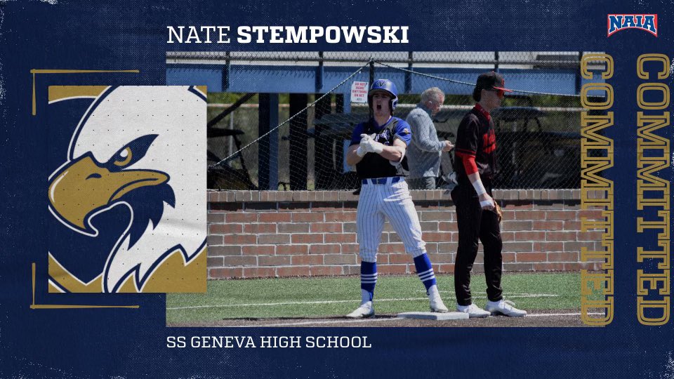 🚨Commitment alert 🚨 We are excited to welcome Nate Stempowski - SS from Geneva High School to the Eagle family 🦅 #flyeagles #jubb