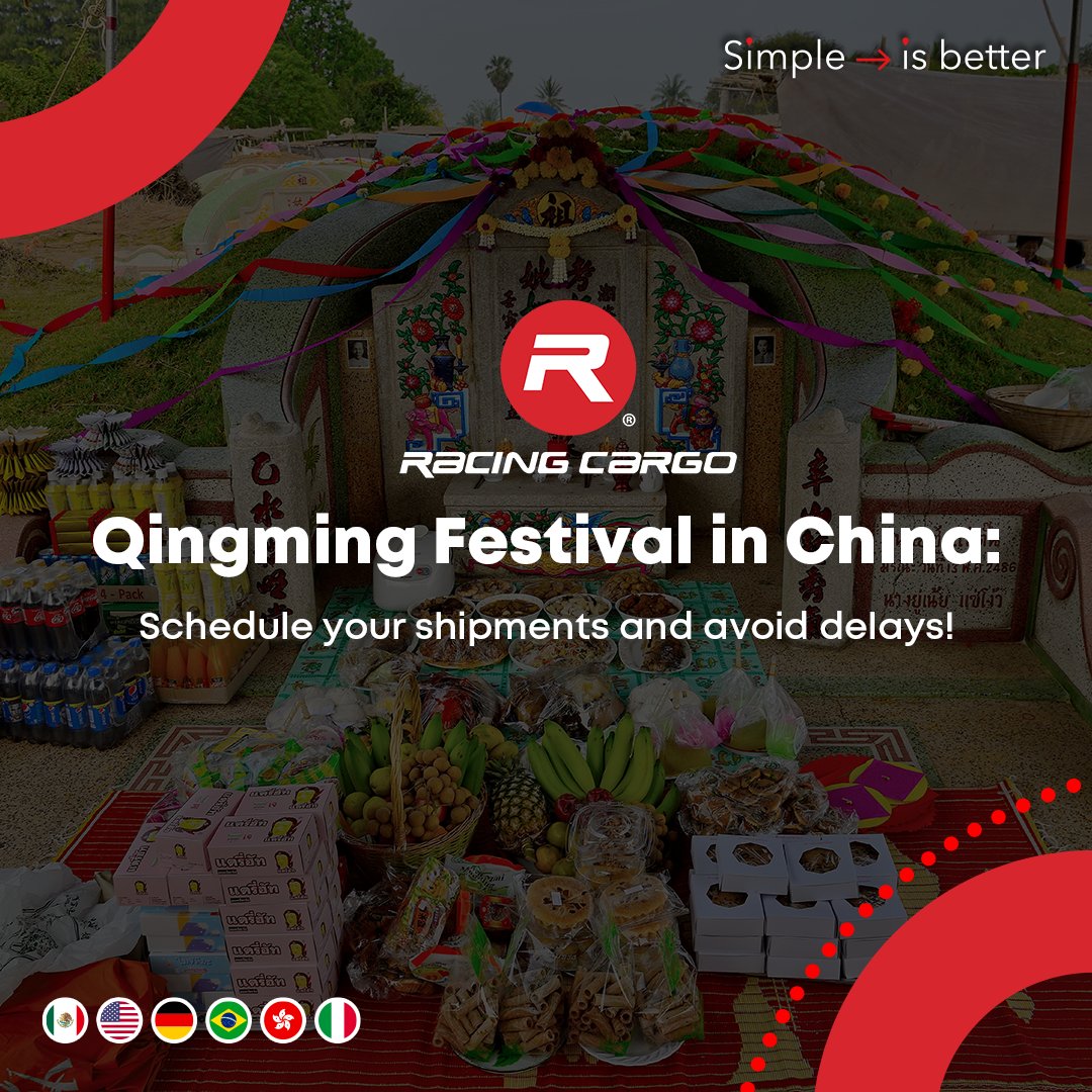 racing_cargo's tweet photo. ⏰🗓️ 🙏🤍👪 At Racing Cargo, we are committed to your shipments being on time. Qingming Festival, also called Tomb Sweeping Day, is a traditional Chinese festival. In 2024, the Qingming Festival falls on Thursday April 04, 2024. https://t.co/DJsxlrKqJq