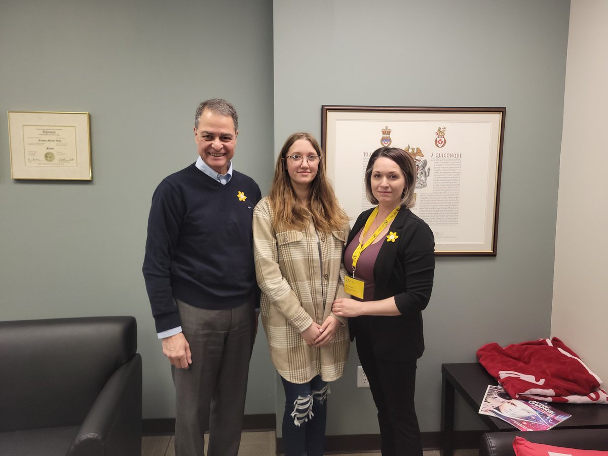 A special thank you to MP Rota for meeting with me for the second time and allowing my daughter Ava to attend to discuss the Canadian Cancer Societys top advocacy points for 2024. We appreciate your continued support in making the lives of Canadians living with cancer better.