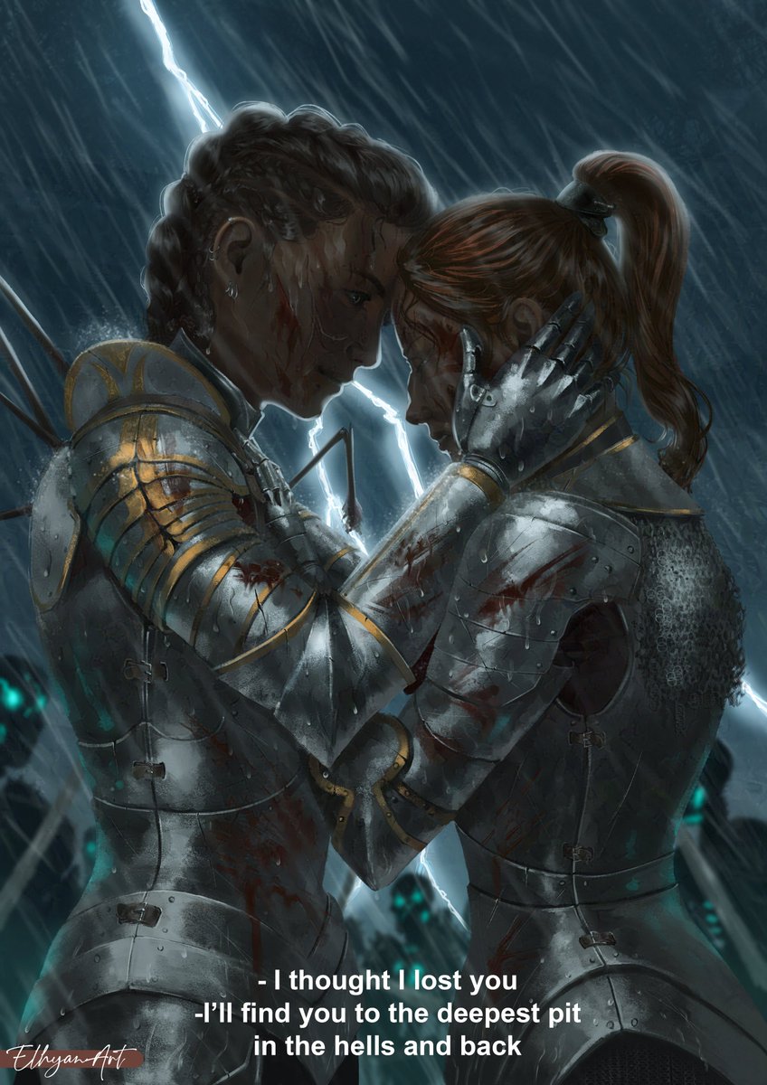 elhyanart's tweet image. The full illustration I painted for the Humanart artbook!