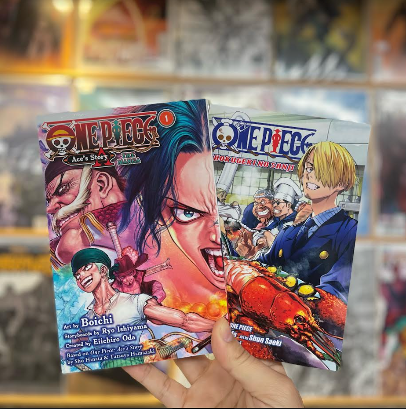 “NO MATTER HOW HARD OR IMPOSSIBLE IT IS, NEVER LOSE SIGHT OF YOUR GOAL.” – MONKEY D LUFFY Experience the origin of Fire Fist Ace and see what Straw Hat chef Sanji dishes up in his battle! These brand new epic manga volumes are available now at all Vaults! #manga #mangaka