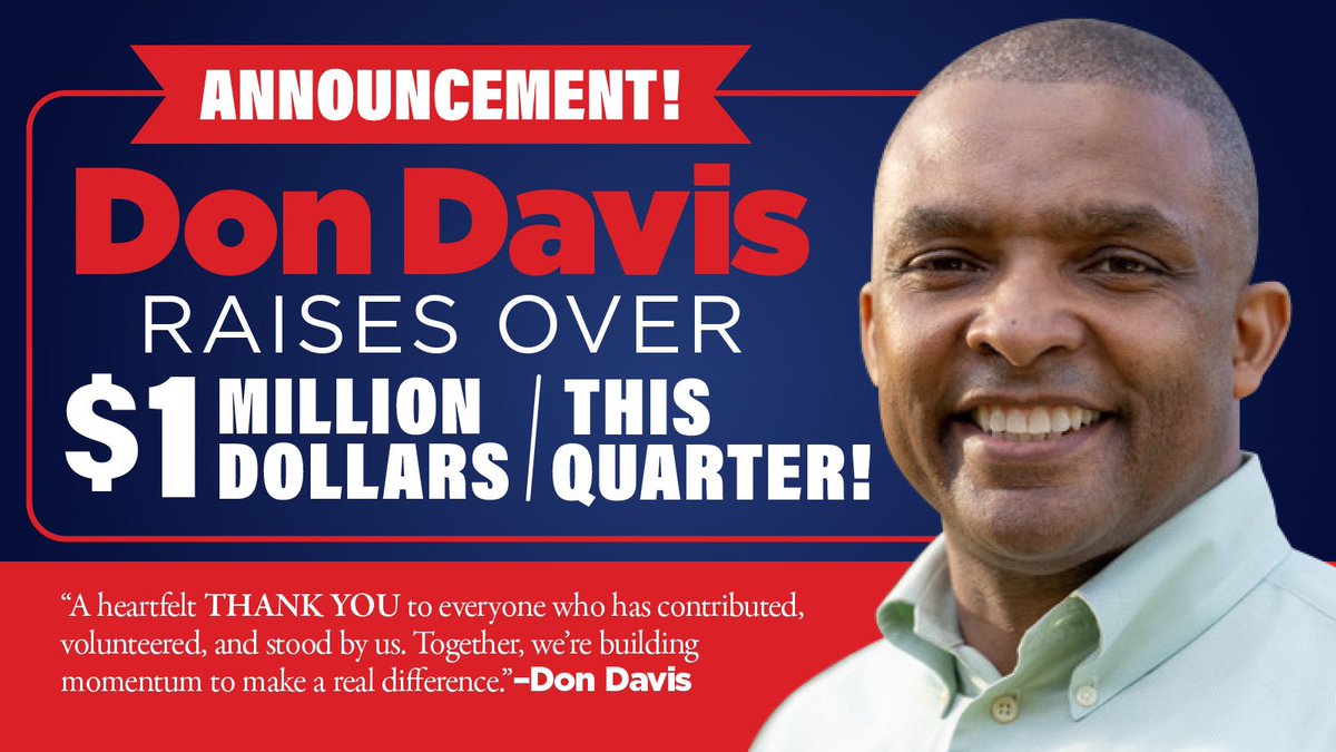 DonDavisNC's tweet image. My heartfelt thanks go to those who have contributed, volunteered, and stood by us. We’ll continue building a powerful coalition that will significantly transform the East, which Washington, D.C. has overlooked for far too long. #ncpol #NC01