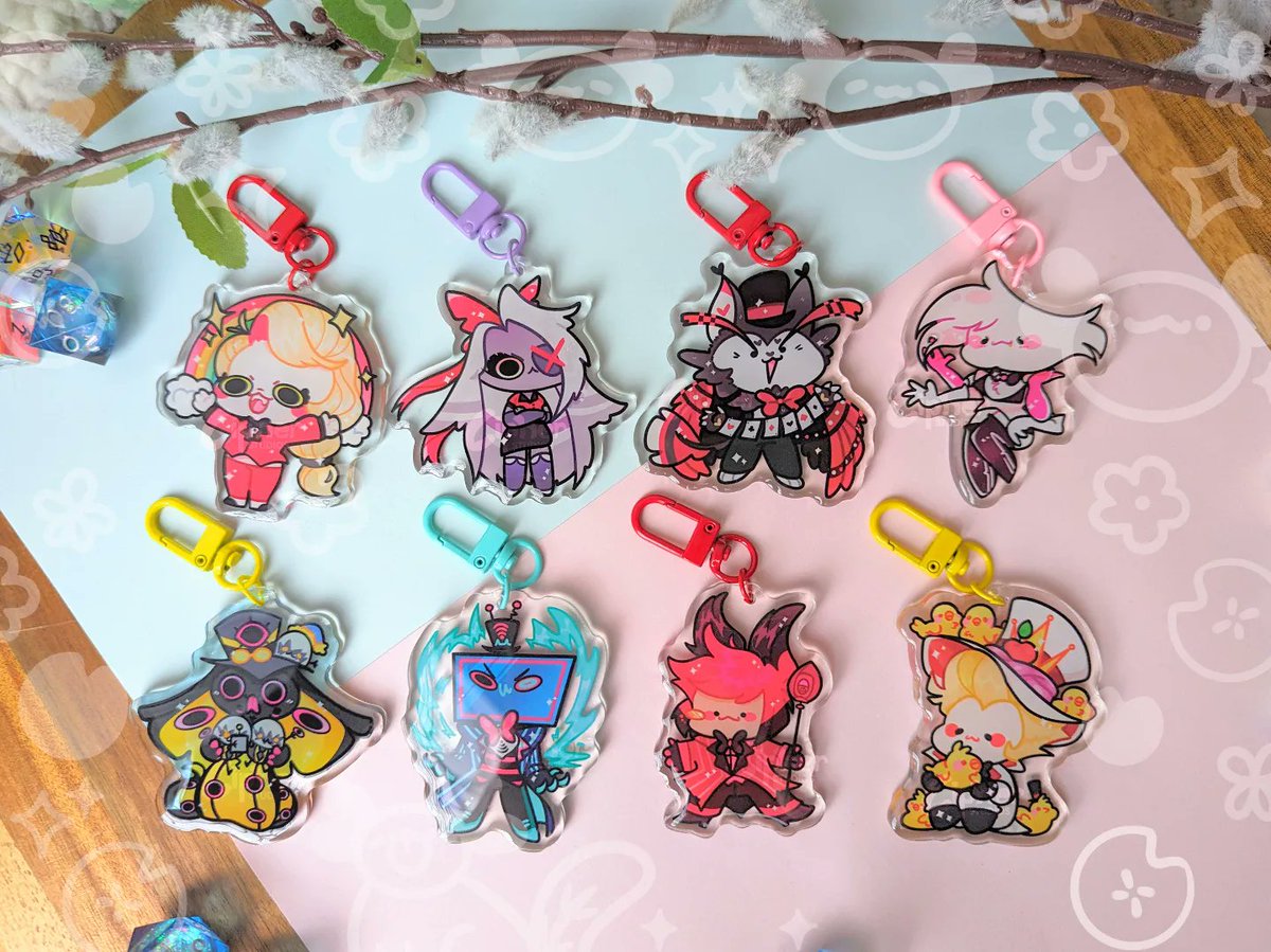 robinyoten's tweet photo. Sh0p Update! Have the  Hazbin Hotel charms in stock and some Helluva Boss charms as well! Yippe
#hazbinhotel #helluvaboss https://t.co/W9kw5fi43u