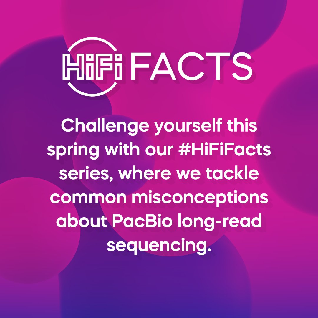 A lot has changed in the world of long-read sequencing. Can you spot the myths from the facts? ​ • HiFi error rate: 0.1% or 10%? ​ • Seq cost per Revio SMRT Cell: ~$1,995 or ~$995?​ • Output per Revio run: 24 or 360 Gb?​ See how you did: bit.ly/3J4lzLF #HiFiFacts