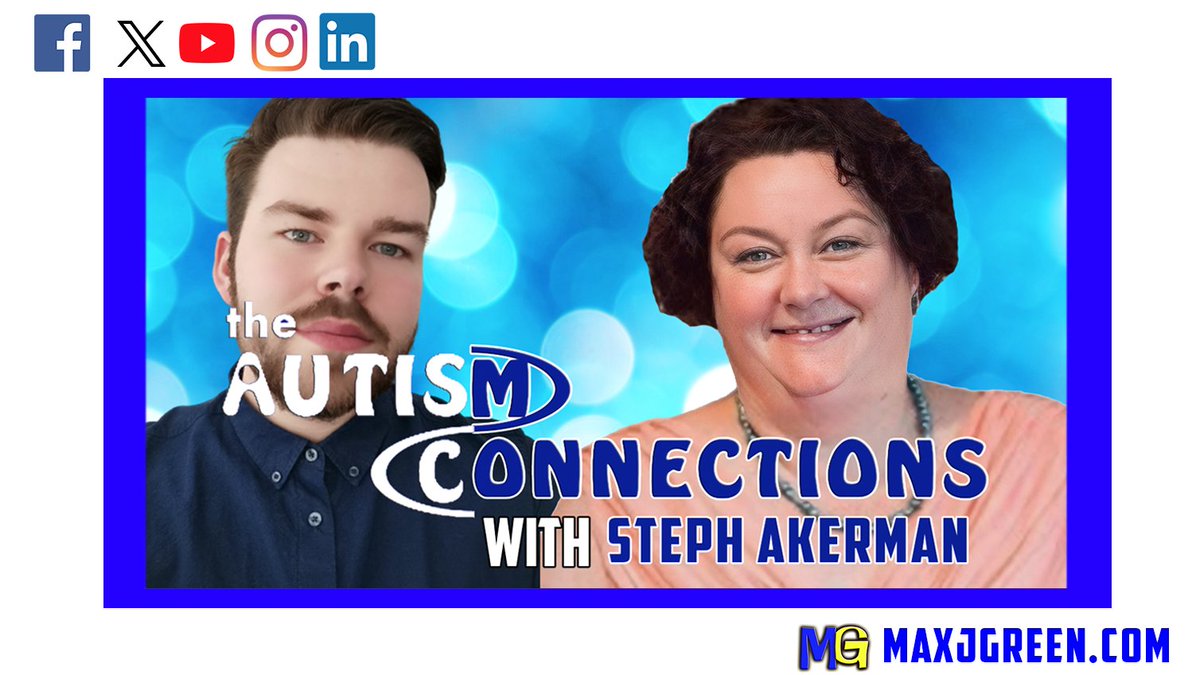 Today at 6:25PM The Autism Connections Season 5, Four of Seven Episodes! Today My Guest is Steph Akerman