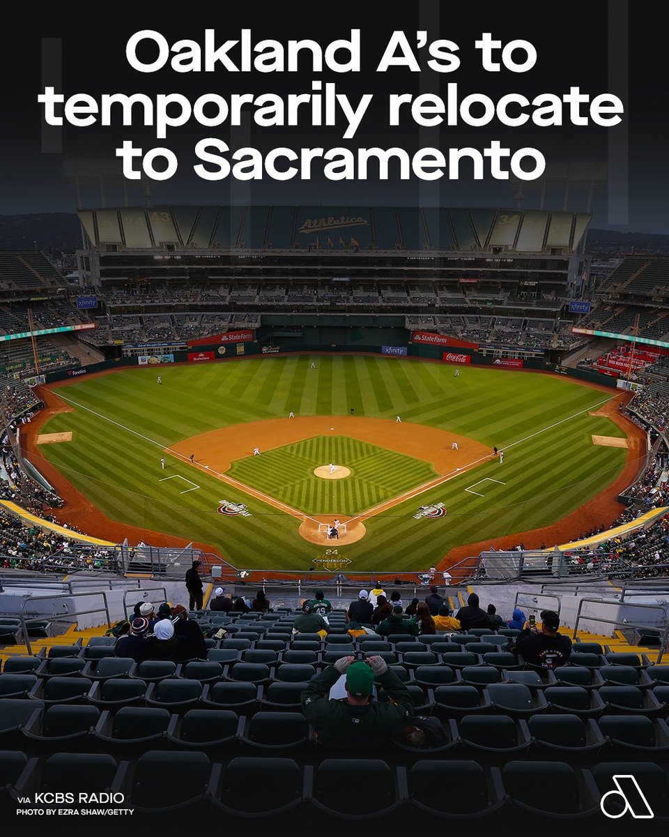 The Athletics announced on Thursday that they will be relocating to Sacramento next season after negotiations for an extension agreement with the City of Oakland stalled. More: auda.cy/3THmUND via @KCBSRadio