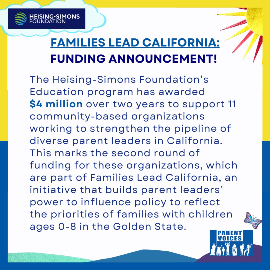🙏🏾We're #grateful to funders like @HSFdn for recognizing the critical role that #parents play in effective #policy making! 💰These funds will help us strengthen #ParentPower building & ensuring systems that impact #families are more just, fair & inclusive! #Feeling #Seen #Valued