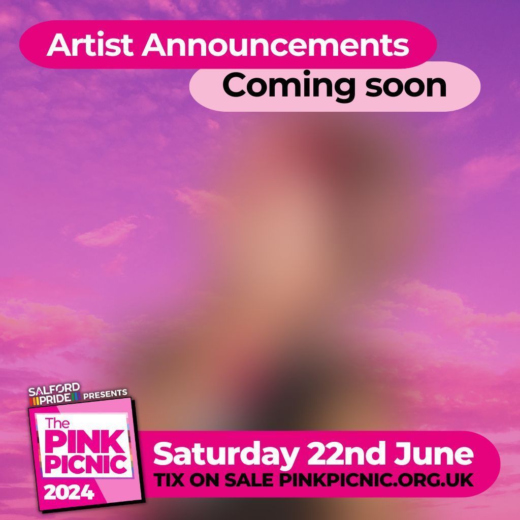In case you have missed our artist announcements, we are hugely excited to be welcoming three amazing acts to our Pink Picnic 2024 stage. Keep an eye out on Saturday for another announcement. Tickets still available >>> pinkpicnic.org.uk