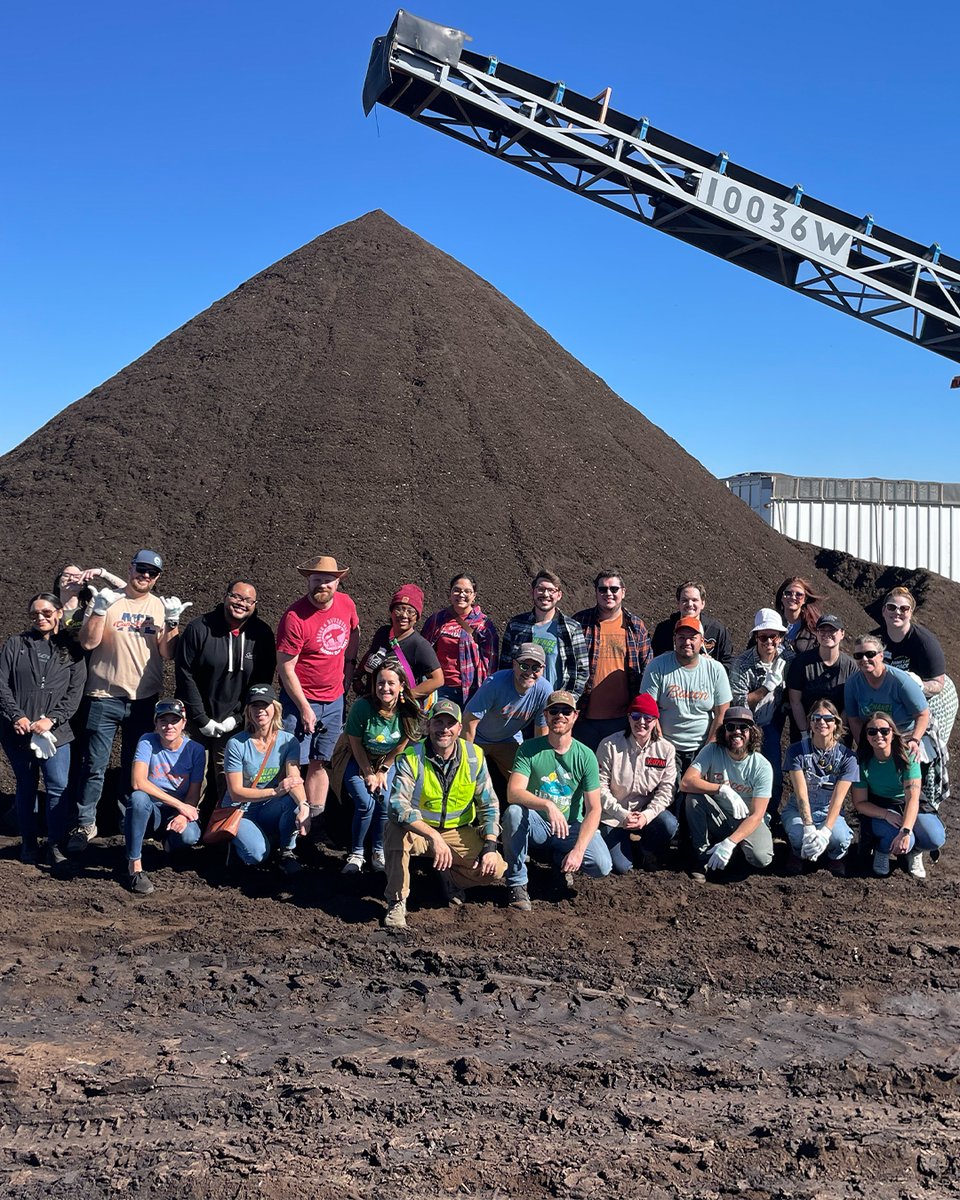 That right there is a big 'ole pile of dirt! Snooze began our first compost hauling program back in 2009. Today, 98% of our restaurants have composting programs and our Texas restaurants recently surpassed 1 million pounds of food scraps composted!
