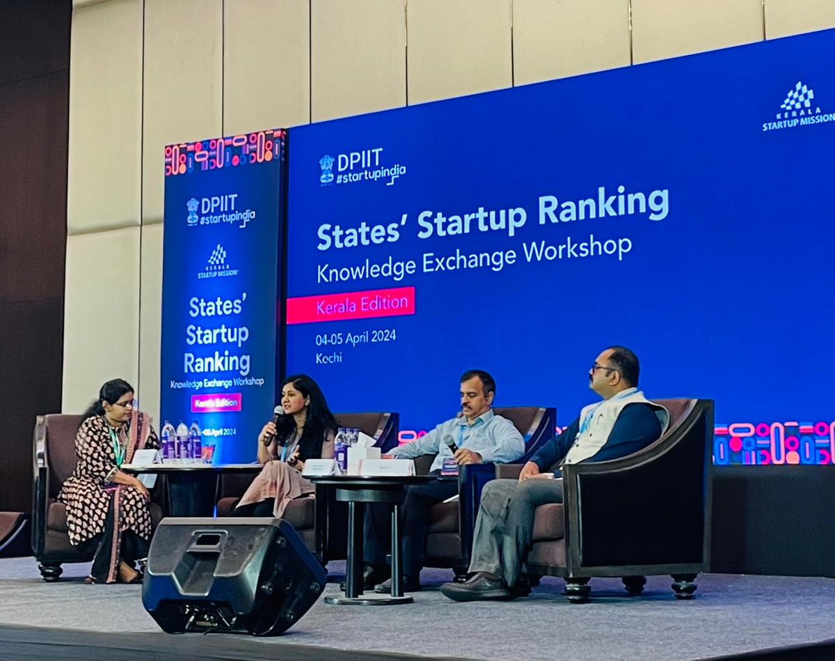 Ms Rashmi Pimpale, Mr Kandada S. Madhusudhan & Mr Karthik, S. Thankam emphasise the growth potential of FinTech & MedTech. States & UTs should identify strengths to foster entrepreneurship, innovation and sustainable development in these sectors. @DPIITGoI | @startup_mission