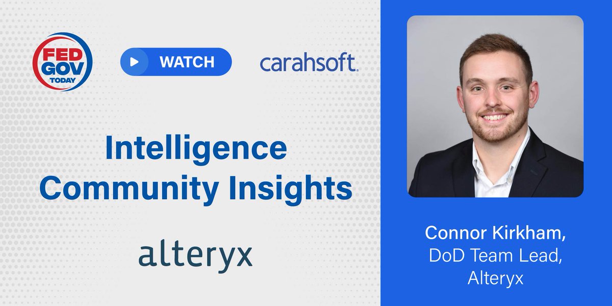 Carahsoft's tweet image. Check out this #WEST2024 interview with @fedgovtoday, shedding light on #dataadoption &amp;amp; #AI usage in the @USNavy. Dive into @Alteryx&apos;s insights on the #Navy&apos;s drive to enhance data-driven decision-making and the crucial role of collaboration: carah.io/FGT_IC_Alteryx
