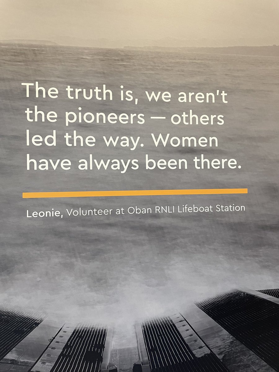 Further proof that society would cease to function without the women history ignored. A great trip round the women of the @RNLI exhibition at @NMMGreenwich