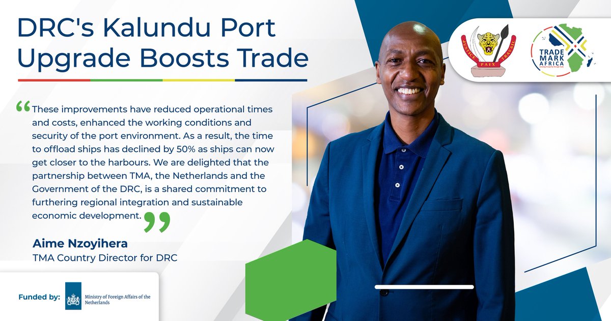 DRC and TradeMark Africa celebrate the completion of upgrades at Kalundu Port in Sud-Kivu. The project exemplifies a successful public- private partnership for sustainable economic development and regional integration in #Africa.