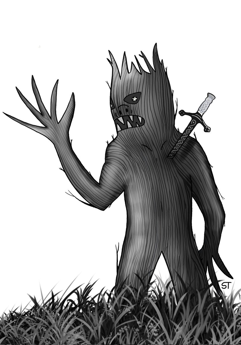Here is a creepy illustration of an accursed tree-man stump, created by my beautiful and talented daughter, Skye Talanian, for the forthcoming Hyperborea adventure module, The Oblation Slab of the Hepatomancer, written by Joe Maccarrone. Special thanks to Johnathan L Bingham and…