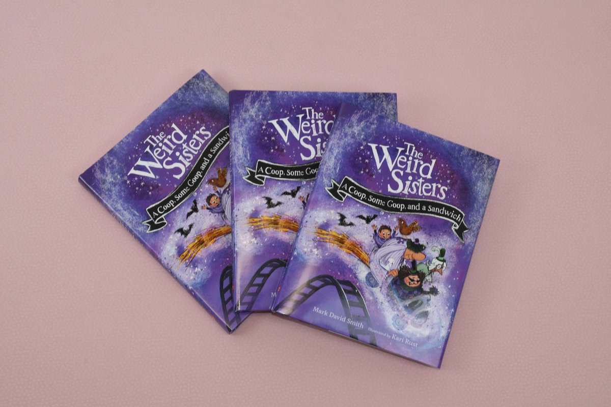 NEW FOR SPRING 🌻 Three sleuthing sisters become aware of how their spells affect others in the final book of this punny #chapterbook mystery series. Don't miss THE WEIRD SISTERS: A COOP, SOME GOOP, AND A SANDWICH (Apr 15) by @marksmithbooks, ill. by Kari Rust #kidlit #teachers