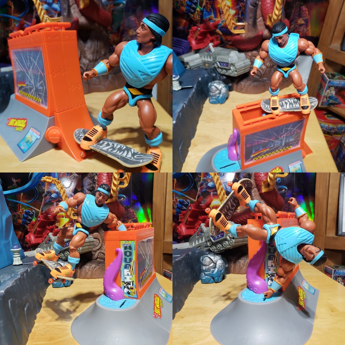 cracktasticpod's tweet photo. Happy #thrasherthursday @tonyhawk @Mattel @MastersOfficial @Metallica @Hot_Wheels #thepfpn #cracktasticplastic #fingerboard #boltman #rulersofthesun #skateboardphotography #skatepark #doakickflip #ollie #handstand #stairs #rails #grind #quarterpipe #skatelife #skater #toys https://t.co/wyNU2NXgNj