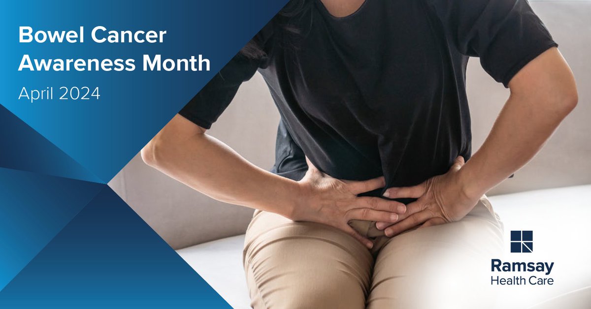 April is #BowelCancerAwarenessMonth 🎗️ We believe in the power of early detection, regular screenings, and spreading awareness when it comes to fighting bowel cancer. See our website for more information on bowel cancer treatments at Ramsay Health Care: ow.ly/rZbV50R7v5o