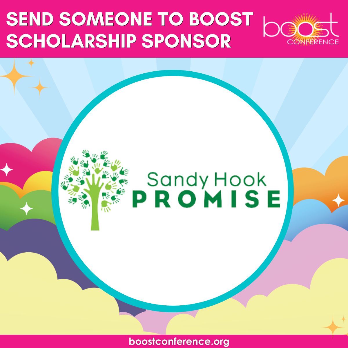 We'd like to thank our sponsor @SandyHook for generously giving back to an educator to attend the #boostconference through our Send Someone to BOOST Scholarship Fund! We appreciate your support of their personal & professional development. sandyhookpromise.org