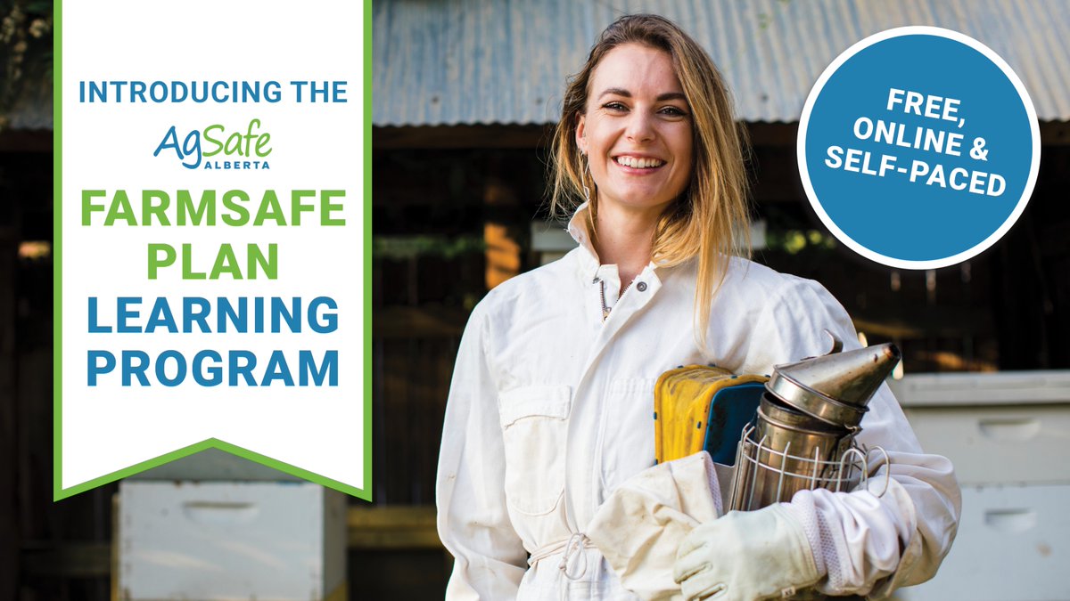 Learn health & safety fundamentals, how OHS legislation applies to farming operations, and how to create a health & safety program specific to your farm. Get started today at agsafeab.ca #agsafety #farmsafety #westcdnag #abfarming #albertabeekeepers