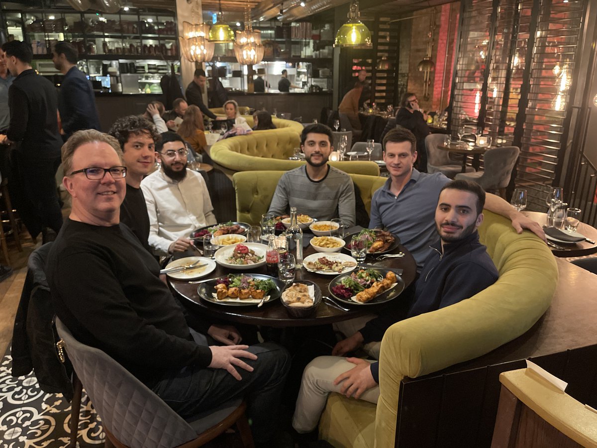 Last night some of us got together at a Turkish restaurant to share in iftar, a meal where those observing Ramadan break their fast for the day. It was a great evening with lots of laughs and good food. Thanks to Abdel for organising. Ramadan Kareem from all at Price & Myers.