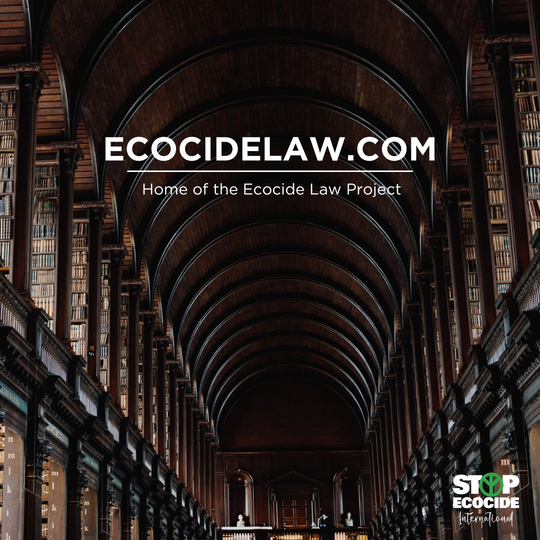 Do you work in environmental law? Are you a rights academic or a student studying legal avenues to #ecologicaljustice? Or are you simply a big eco-crime nerd? Then we have just the resource for you - introducing the Ecocide Law Project: ecocidelaw.com/sign-up/ #StopEcocide