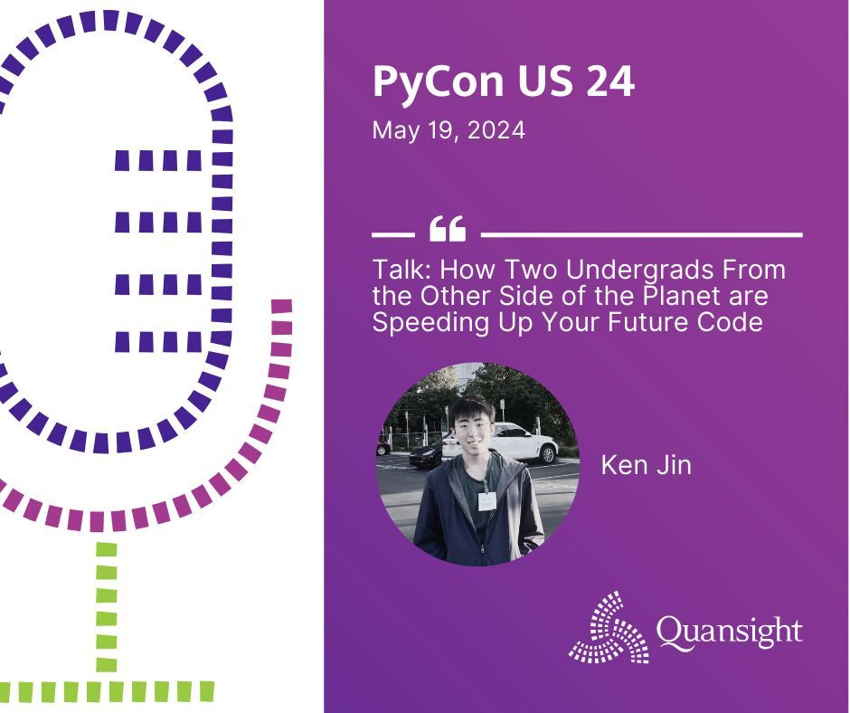 quansightai's tweet image. 🎓 Undergrads are building the future of Python! 🐍 Quansight&apos;s Ken Jin, will discuss his work on CPython&apos;s new bytecode optimizer at #PyConUS24. 👓 Learn about performance improvements &amp;amp; how YOU can contribute to #OpenSource projects as a student! buff.ly/43KKptS #Python