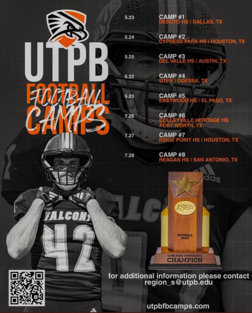 Thanks for the invitation to the camp! @Kennyhrncir @UTPBFootball @CoachStoker_ @mdbates