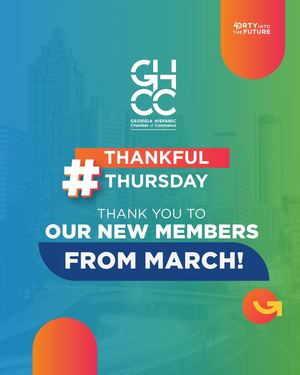 GHCC_news's tweet photo. 🌟 Thank you to all our new members who joined GHCC in March! 🌟 Your support strengthens our community and business ecosystem. Ready to elevate your network and opportunities? ⁣⁣

#GHCCYourChamber #GHCCTuCámara #Future40 #GHCCFamilia #NewMembers  #HispanicBusinessCommunity https://t.co/A0KmghpeOR