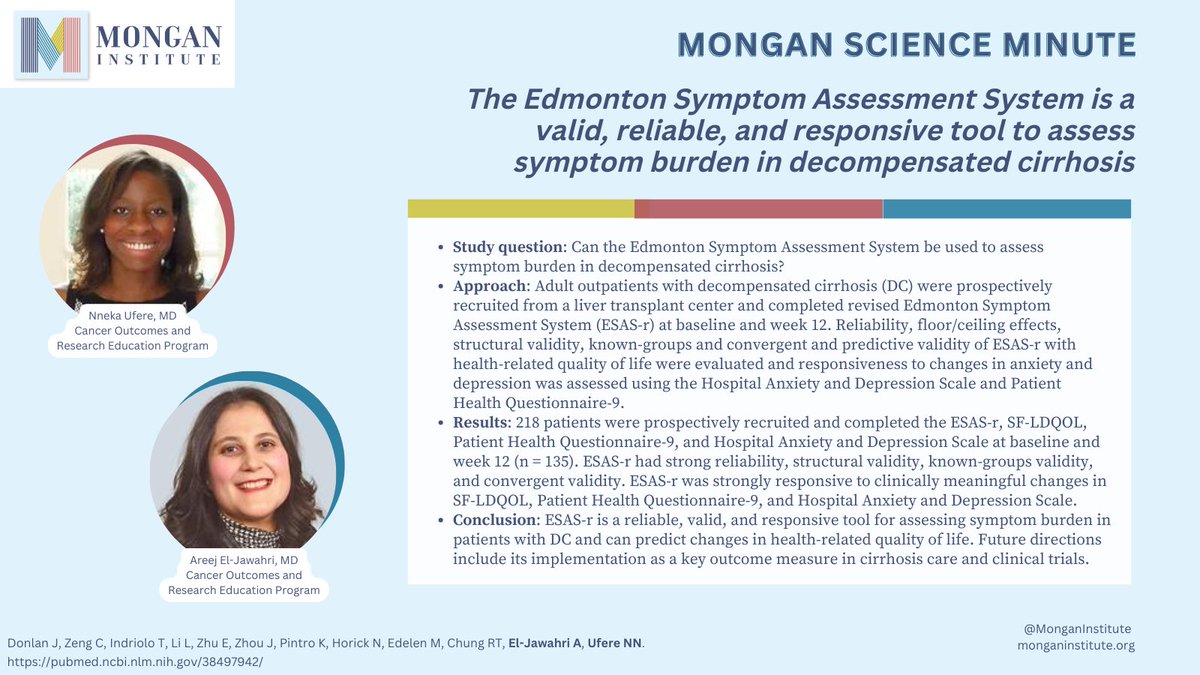 #MonganScienceMinute featuring @NnekaUfereMD @Areejmd @MGHCancerCenter pubmed.ncbi.nlm.nih.gov/38497942/