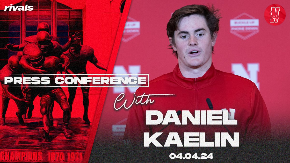 WATCH: QB Daniel Kaelin spring practice press conference (April 4, 2024) 🔗: youtu.be/-Dgx5pjdKPE?si… #Huskers #GBR #InsideNebraska