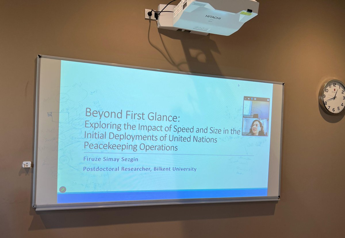 Excited to share that I had the privilige of being a guest lecturer at Ibn Haldun Uni., where I talked about UN Peacekeeping. It was an enriching experience to engage with bright minds and discuss the vital role these missions play in promoting global peace and security. 🕊️