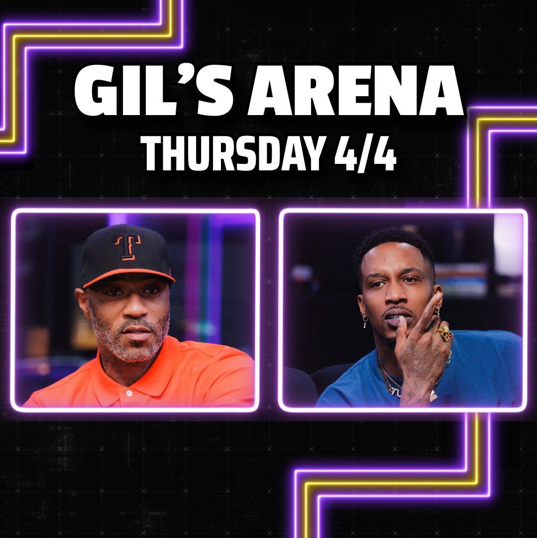 GilsArenaShow's tweet photo. 🏀 NBA vets Kenyon Martin &amp; Brandon Jennings join us today ❗️

Another great show coming 🔥🫡

⏰: 11:30 AM PST / 2:30 PM EST

📺: https://t.co/LJKD1LzhEx https://t.co/SOkxWaJcJo