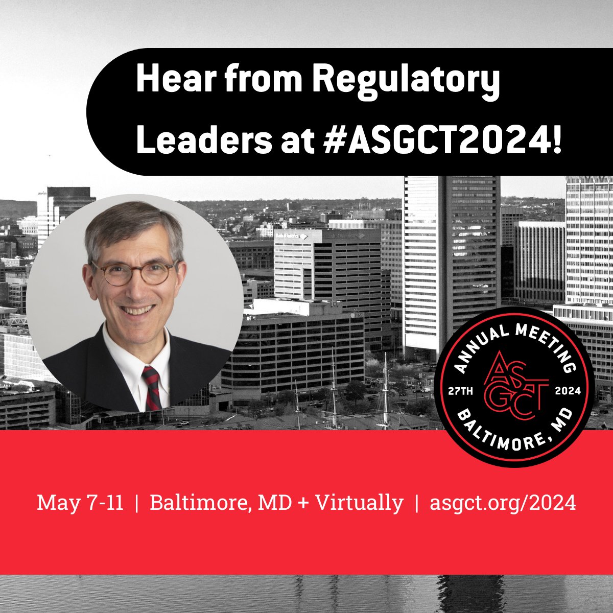 Attend MORE Fireside Chats at #ASGCT2024! This year, learn from three separate chats that focus on the regulatory side of CGT, including two with @FDACBER Director Peter Marks, and others with speakers from @ncats_nih_gov, @ARPAHealth, + more. bit.ly/3v4arus