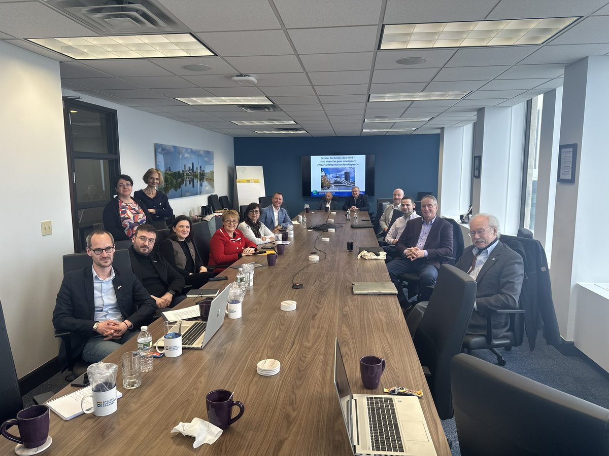 RochesterChambr's tweet image. .@BobDuffyROC &amp;amp; our team were honored to join partners @GRERochesterBiz &amp;amp; @CityRochesterNY to welcome a delegation from our sister city in France, @MetropoleRennes, including mayor @NathalieAppere 🇫🇷

We look forward to continued partnership &amp;amp; joint economic development efforts!