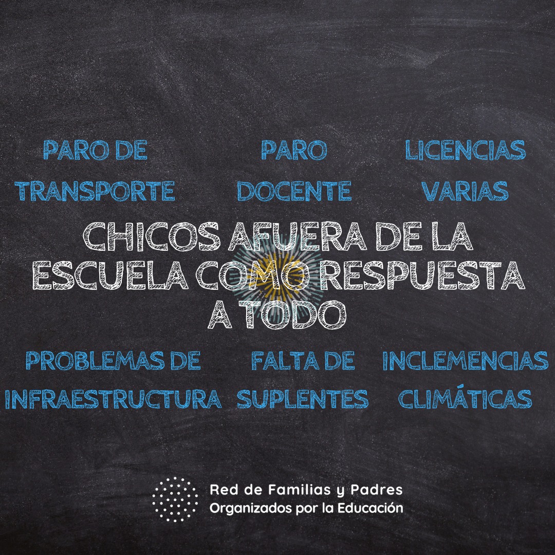 ¿Ni el gobierno nacional, ni los gobiernos provinciales, ni los gremios y sus afiliados, ni los defensores de la niñez y del pueblo evalúan el daño al presente y futuro de los chicos por el constante avasallamiento de sus derechos?
Si la educación no avanza, la libertad tampoco.