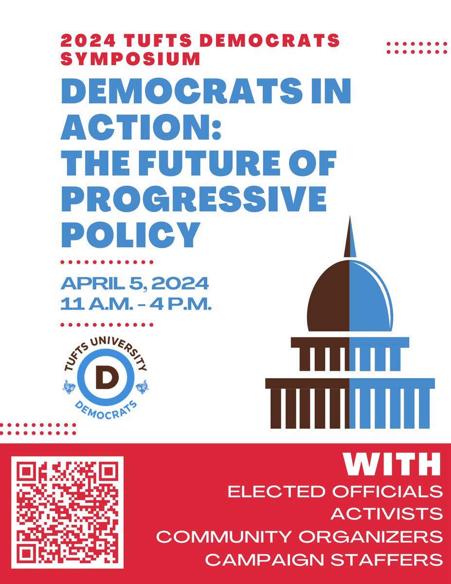Happening Tomorrow, April 5th: Join Tufts Democrats for their Symposium in ASEAN! There will be discussion panels filled with elected officials, activists, professors (including those in the PS Department), and organizers!