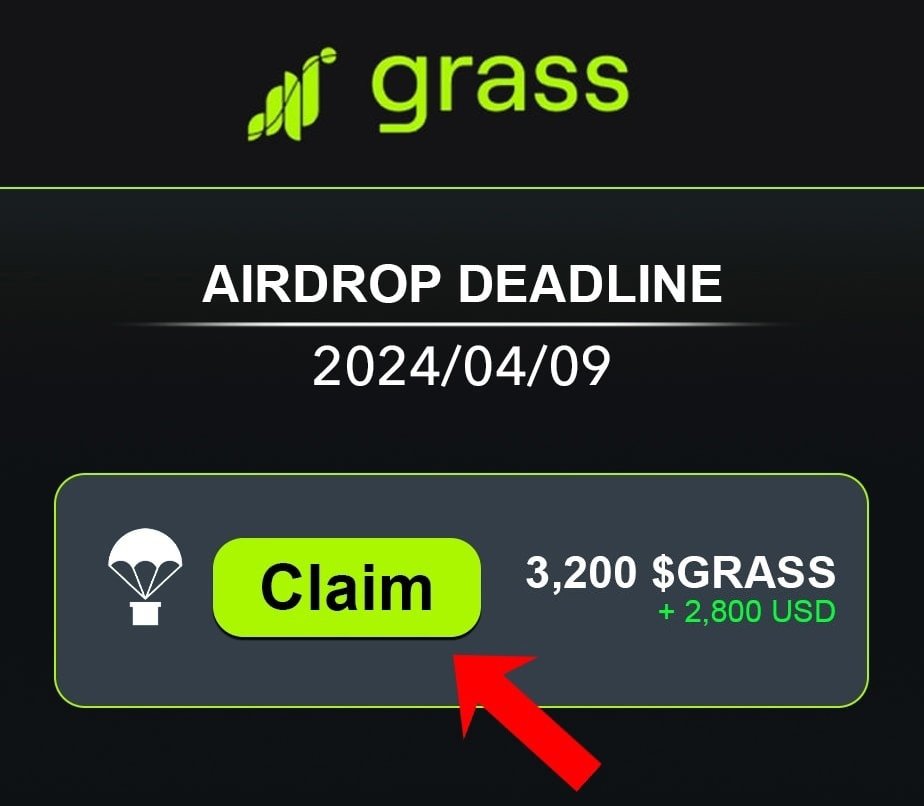 $GRASS CONFIRMED AIRDROP FOR $SOL ECOSYSTEM

Deadline: 5 DAYS!

This is your LAST CHANCE to participate in the AIRDROP

➜ Cost: $0
➜ Potential Average: $1000 - $4000

Follow the step-by-step guide below 👇🦥