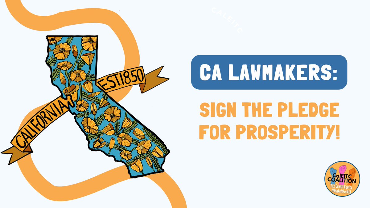 #CALeg: We urge your support to protect & maintain $20M in the #CABudget for Free Tax Prep & Education & Outreach programs to ensure Californians know about and have access to crucial tax credit programs, including the #CalEITC & #YCTC! Take the Pledge⤵️ prosperityforca.com