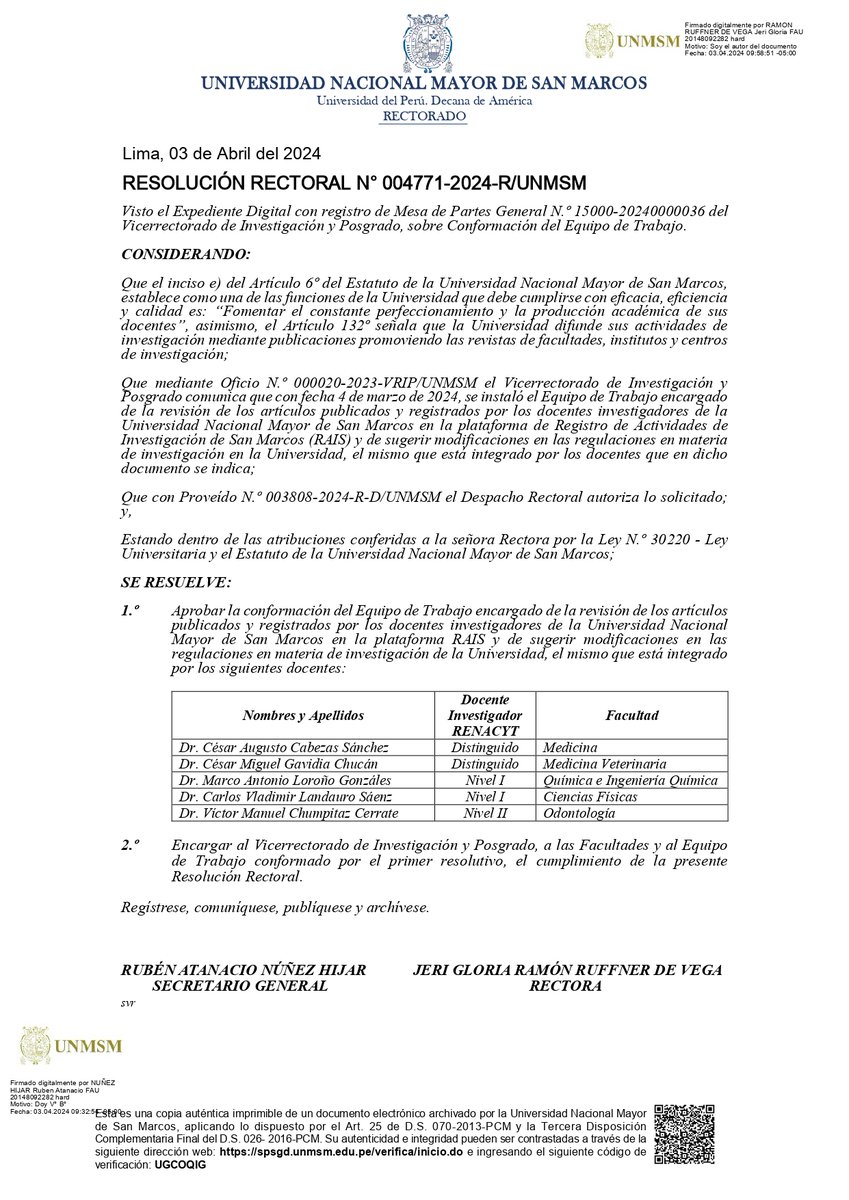 Vicerrectorado de Investigación y Posgrado - UNMSM tweet media