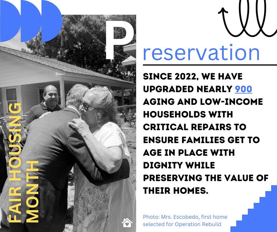 April marks #FairHousingMonth! San Antonio is committed to housing policies and initiatives that prioritize and build up our neighbors. Investing in homeowners ensures the thriving development of neighborhoods. Learn more about the SHIP here: bit.ly/3OsGlYP