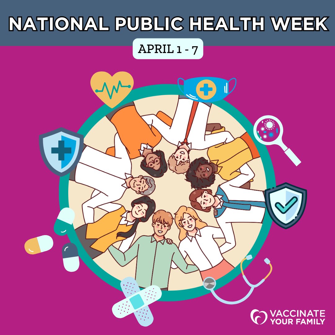 Let's take a moment to appreciate the unsung heroes of public health who work tirelessly to keep us safe and healthy. 💪 This #NationalPublicHealthWeek, let's shine a spotlight on the crucial role that vaccinations play in safeguarding our communities. 💙 #VaxYourFam🌟👩‍⚕️🌍