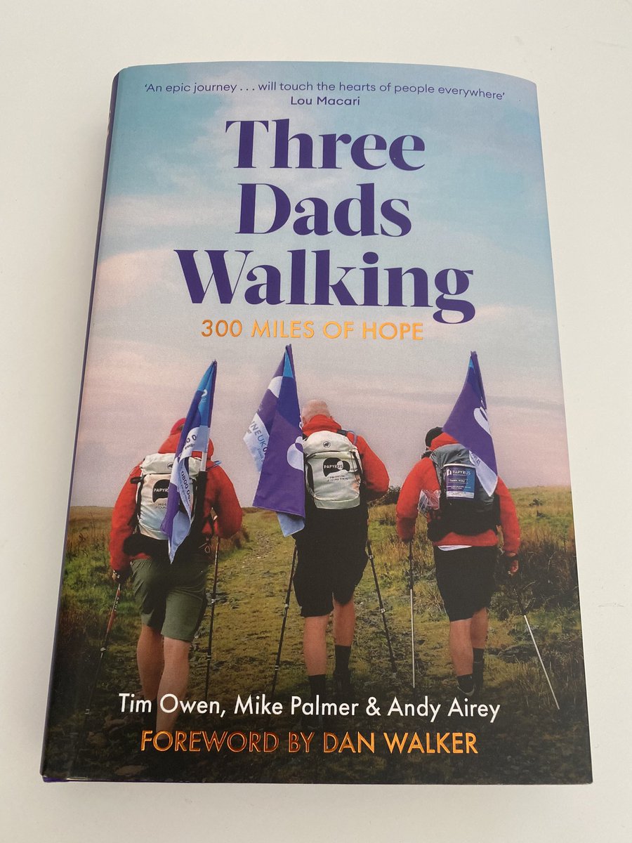 New book from @3dadswalking arrived today! Sharing their stories and continuing the vital work they’re doing to get suicide prevention on the national curriculum 💜