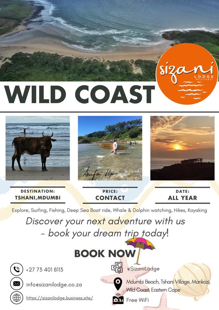 #sizanilodge
#accommodation
#freewifi
#petfriendly 
#safe 
#selfcateringaccommodation
#beachaccommodation
#transkeiaccommodation

#transkei
#wildcoastsouthafrica
#tshanivillage
#mdumbibeach 
#easterncape 
#southafrica 
#backpackingsouthafrica
#youthtravel 
@SportswaveAndre