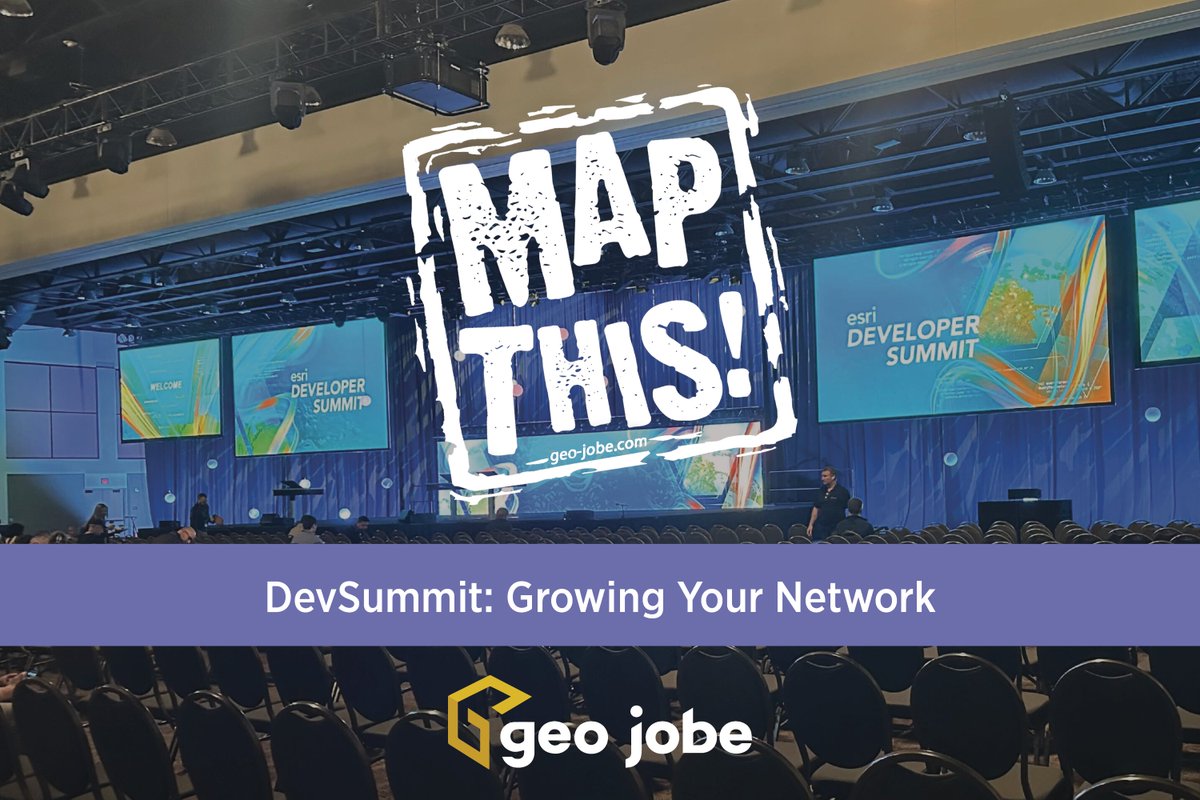 GEOjobeGIS's tweet photo. One of the most important things about conferences is #networking. Our Deputy Director of #GIS Services shares how she leveraged her recent trip to #EsriDevSummit2024 to build professional relationships—and how you could, too!

➡️ https://t.co/Mkmbte0AMK

#MapThis #EsriPartner https://t.co/TzTTG26kvJ